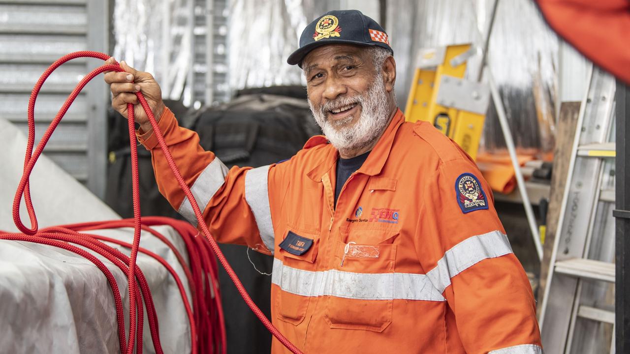 Taufa Halaufia, SES Toowoomba Group. Monday, February 28, 2022. Picture: Nev Madsen.