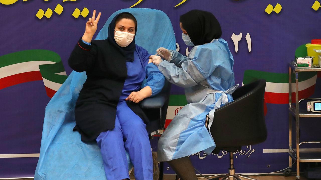 Prof Petrovsky says Covax has been used to vaccinate people in Iran. Picture: Atta Kenare/AFP