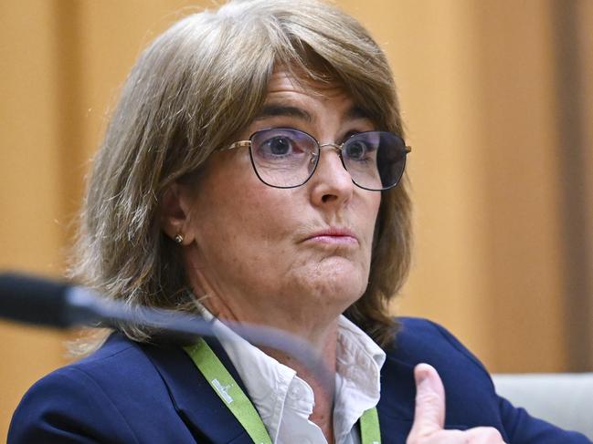 CANBERRA, Australia, NewsWire Photos. June 5, 2024: Reserve Bank Governor Michele Bullock appears at the Senate, Economics Legislation Committee Estimates at Parliament House in Canberra. Picture: NewsWire / Martin Ollman