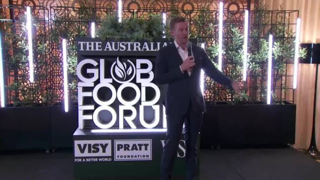 Global Food Forum 2022: Conference Wrap: Barry Irvin, Executive Chairman, Bega Cheese Group David Williams, Managing Director, Kidder Williams with Damon Kitney and Sue Neales