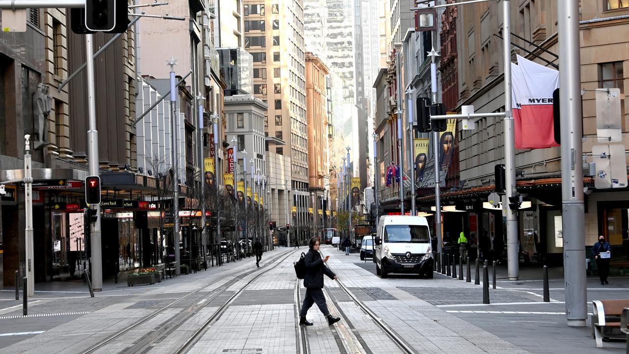 Restrictions in Sydney are not as strict as those in Melbourne during its second lockdown. Picture: NCA NewsWire/Jeremy Piper