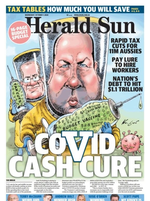 Herald Sun special budget edition. <a href="https://heraldsun.digitaleditions.com.au/">Download now</a>