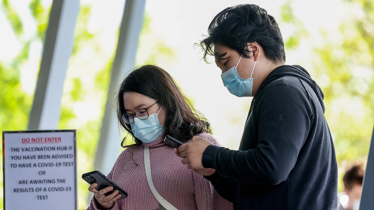 Encouraging mask use in the community was ‘just not as effective’ as vaccination and antiviral campaigns, epidemiologists say. Picture: Ian Currie.