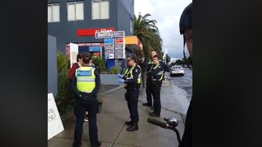 Police fined three protesters for exercising at the Bell Mantra Hotel. Picture: Facebook.