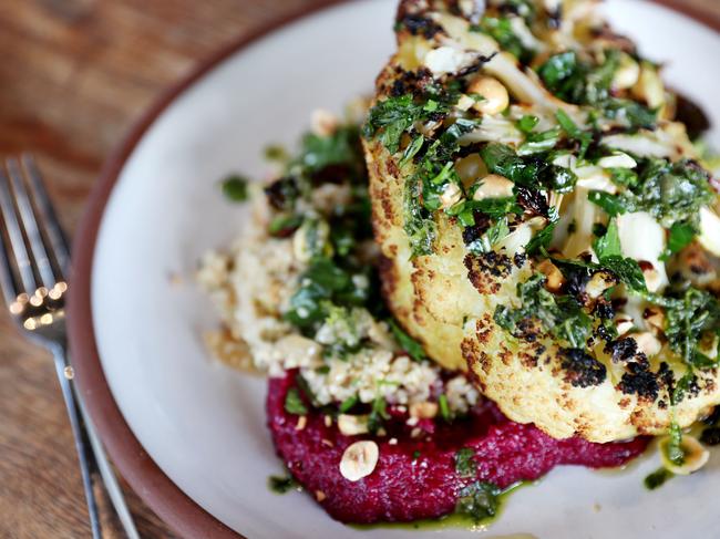 Roast cauliflower looks and tastes divine. Picture: Sue Graham