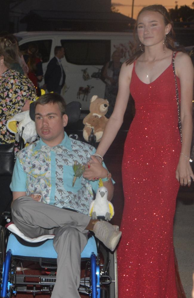 Warwick State High School graduates (from left) Gus and Heather at Warwick RSL on November 17, 2023. Photo: Jessica Klein