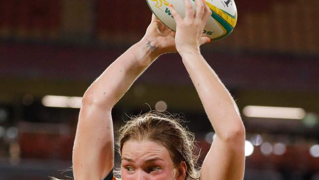 Kaitlan Leaney, 21 was selected in the Wallaroos squad – she came from the SCU Marlins and Coffs Harbour Snappers after taking up rugby in 2016.