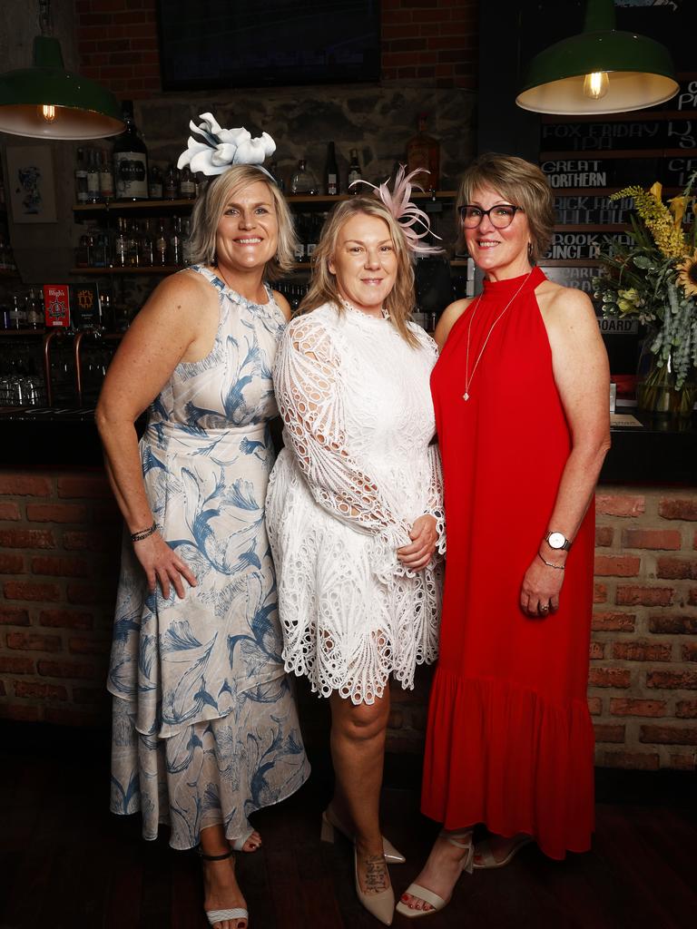 Mel Porter, Melinda Appleby, Jocelyn Cody. Melbourne Cup event at The Brick Factory in Salamanca. Picture: Nikki Davis-Jones