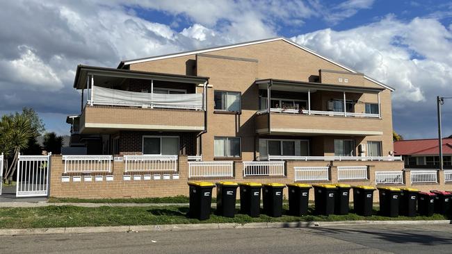 Adamson lived in this unit block on North Liverpool Rd, Heckenberg, where police alleged she ran a drug house.