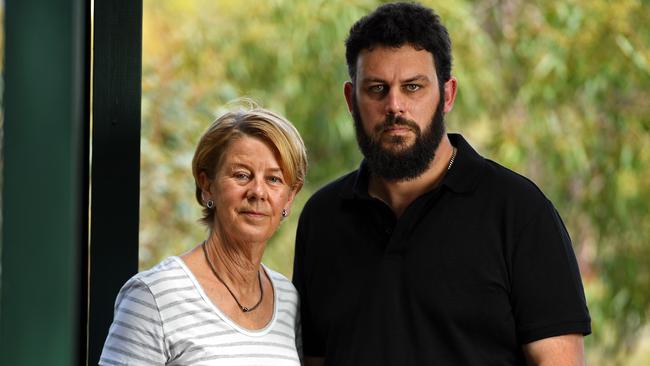 PERSISTENT: Oakden whistleblower Barb Spriggs and her son Clive. 