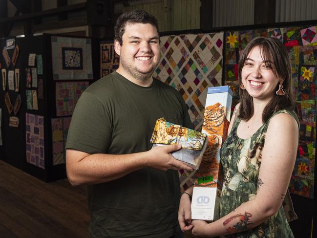 Hayden Lever and Vanessa Leeson at Craft Alive at The Goods Shed, Saturday, August 24, 2024. Picture: Kevin Farmer