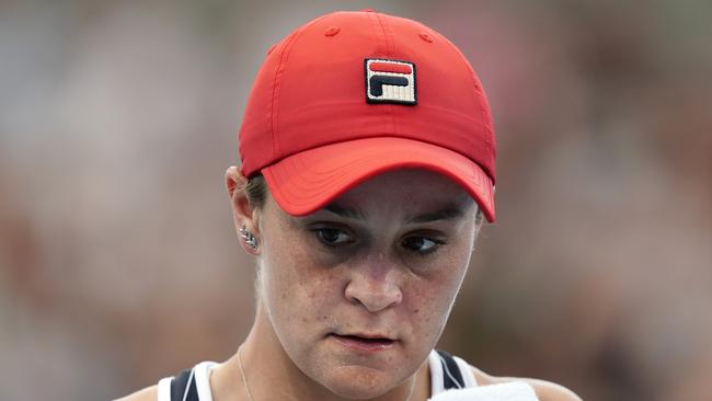 Ash Barty was out of sorts. Pic: AAP