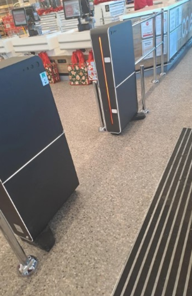 Shoppers spotted a new security measure at Coles. Picture: Reddit