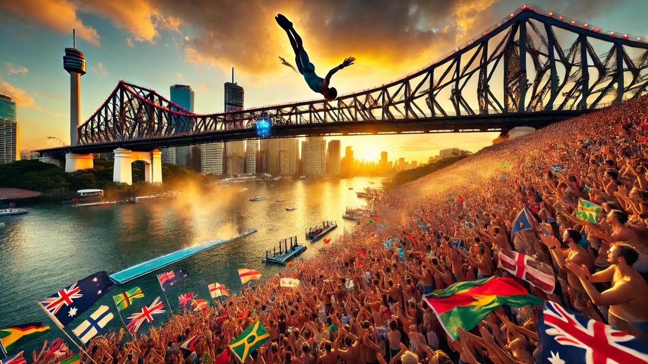 Could they take the plunge from the Story Bridge? Photo: AI generated