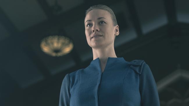 Yvonne Strahovski was nominated for a Globe for her knockout performance in The Handmaid’s Tale. Picture: George Kraychyk/Hulu