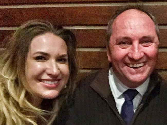 Deputy Prime Minister Barnaby Joyce with his girlfriend and former staffer Vikki Campion.