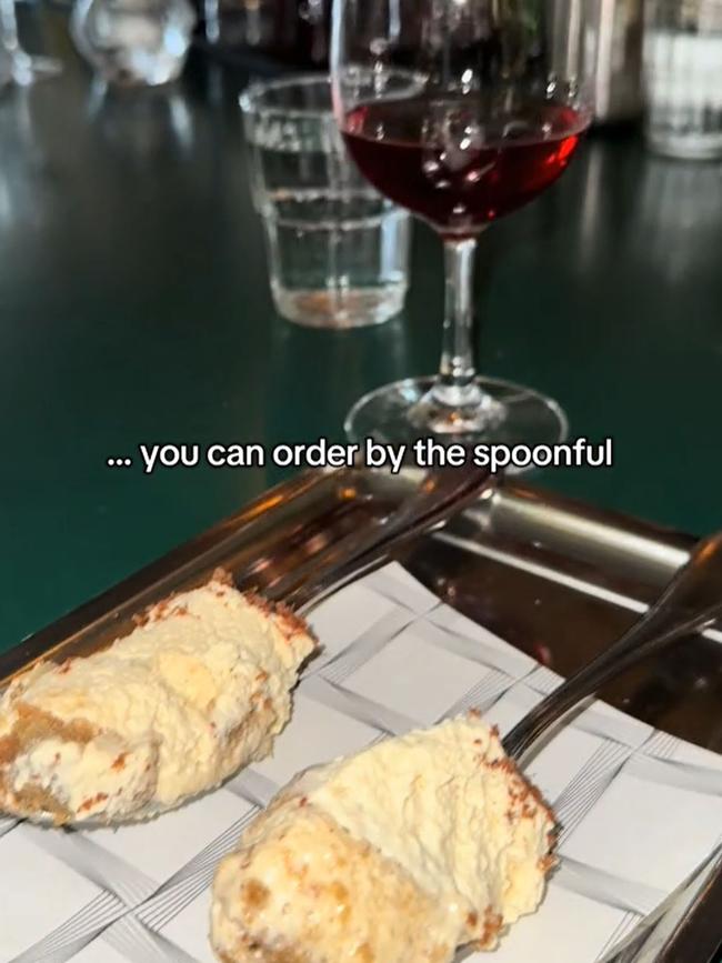 A restaurant in Sydney's east is serving spoonfuls of their most famous dessert. Picture: TikTok/ClubRaisin