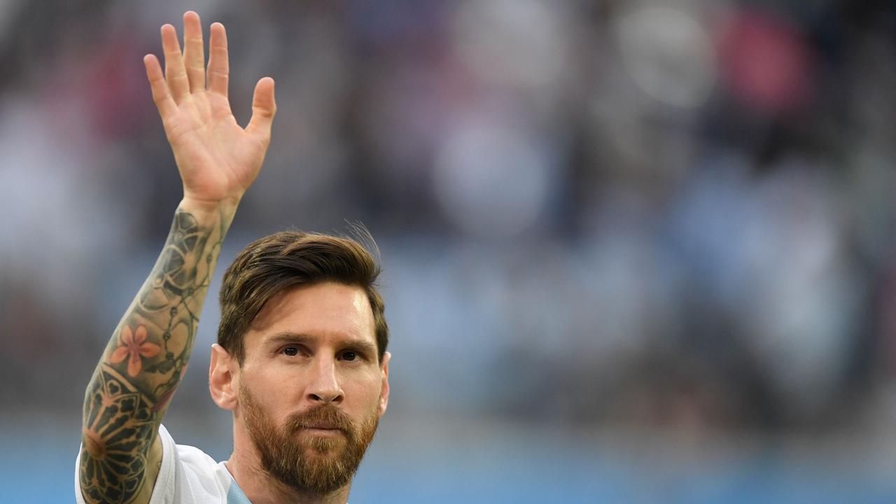 (FILES) In this file photo taken on June 26, 2018, Argentina's forward Lionel Messi gestures during the Russia 2018 World Cup Group D football match between Nigeria and Argentina at the Saint Petersburg Stadium in Saint Petersburg. (Photo by Gabriel BOUYS / AFP)