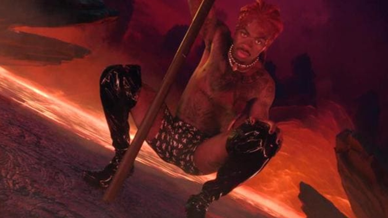 The 21-year-old rapper’s NSFW music video for his new single Montero (Call Me By Your Name) is laden with biblical imagery which challenges Christian doctrines on sex and homosexuality. Picture: YouTube