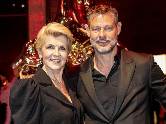 Julie Bishop and Luke Hepworth have denied romance rumours despite attending numerous functions together. Picture: Sam Tabone/Getty Images