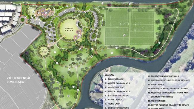 Artist Impression of Robina City Parklands. Supplied by: Gold Coast City Council