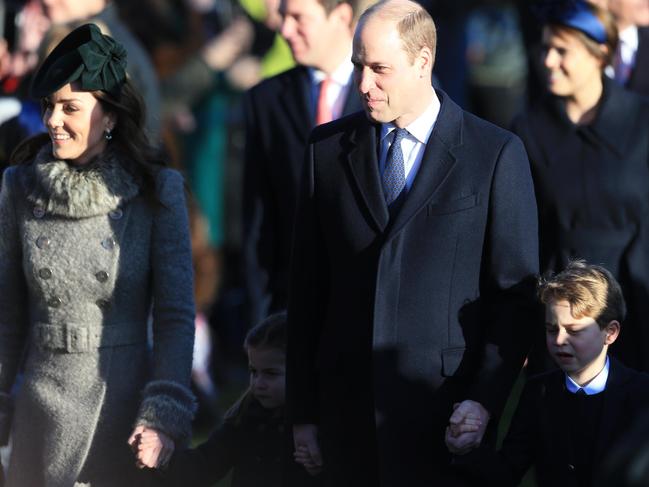 Kate, Charlotte, William and George. Picture: Getty Images