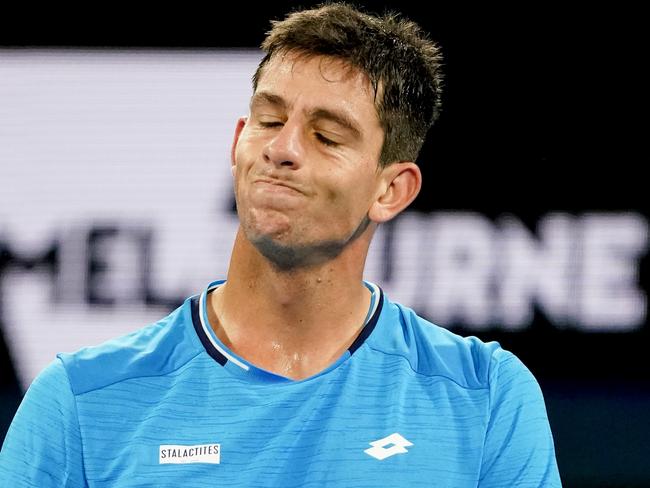 Greek player Michail Pervolarakis. Picture: Tennis Australia/Jay Town