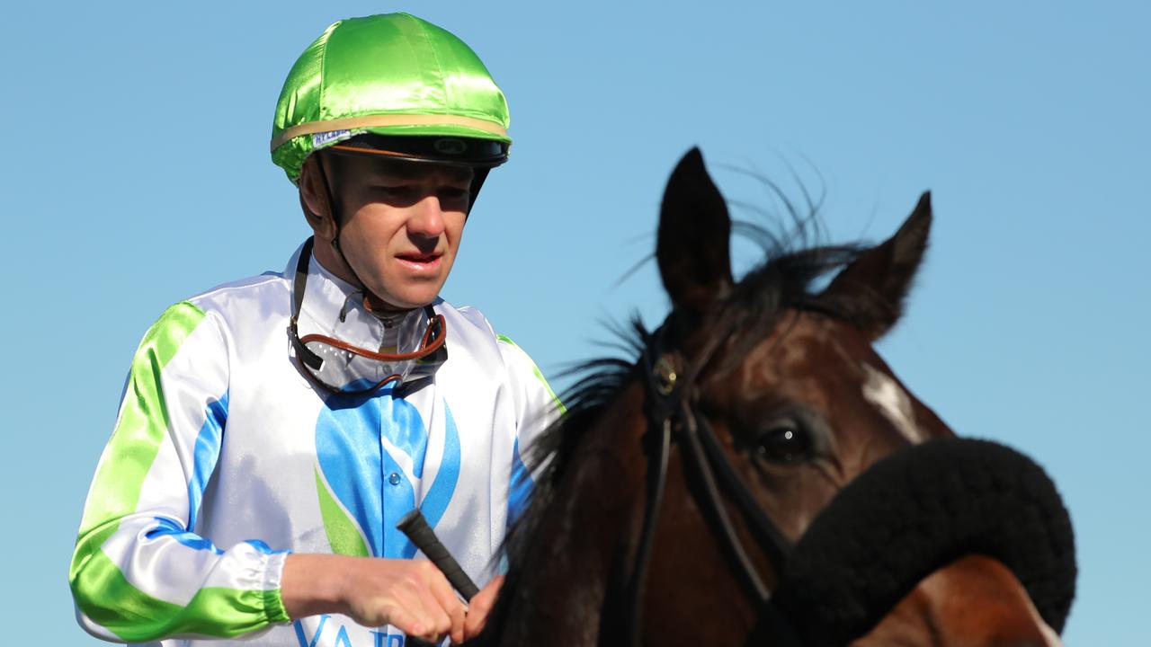 Leading provincial jockey Keagan Latham can claim a winning double at Newcastle on Sunday. Picture: Getty Images