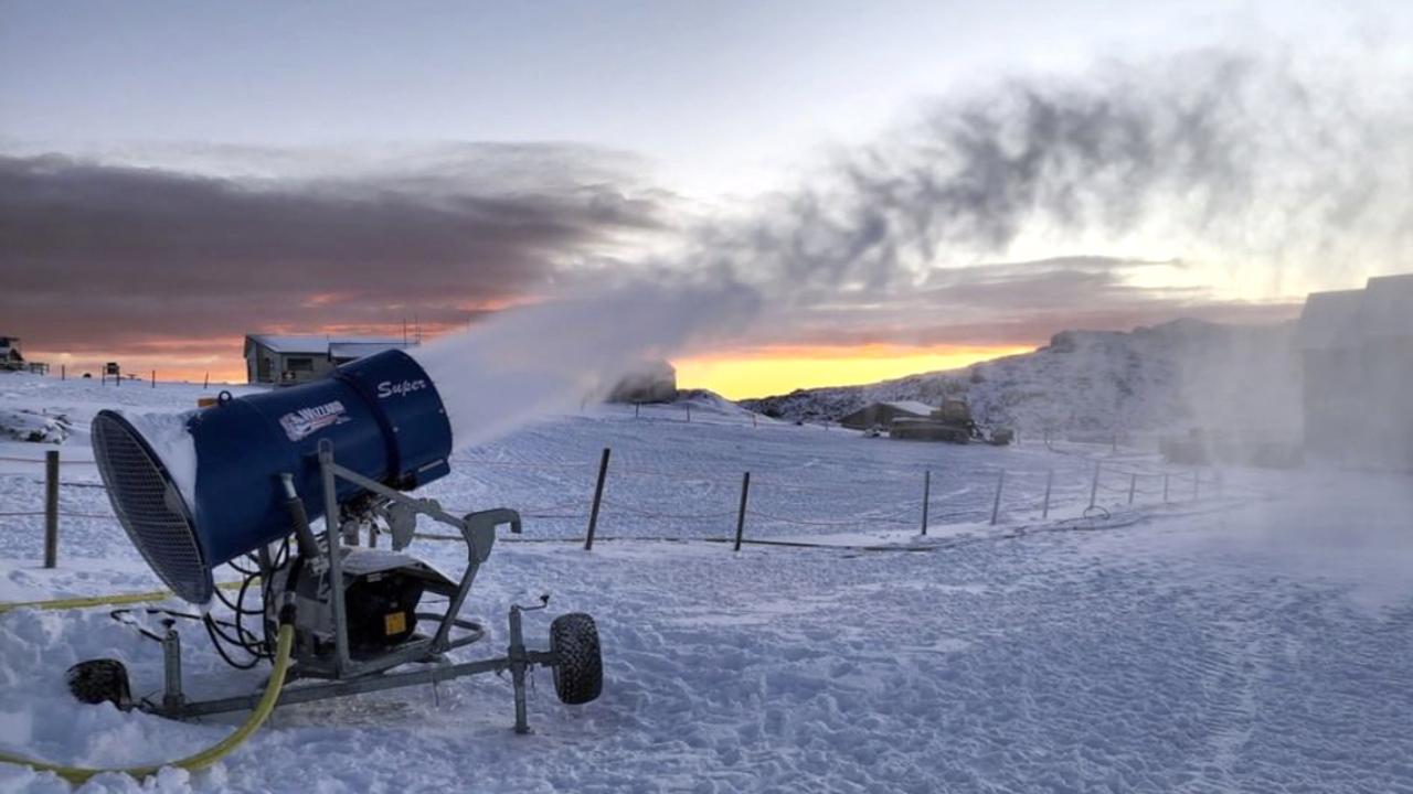 Snow making on Ben Lomond after excellent snowfall. Picture: Ben Lomond Snow Sports