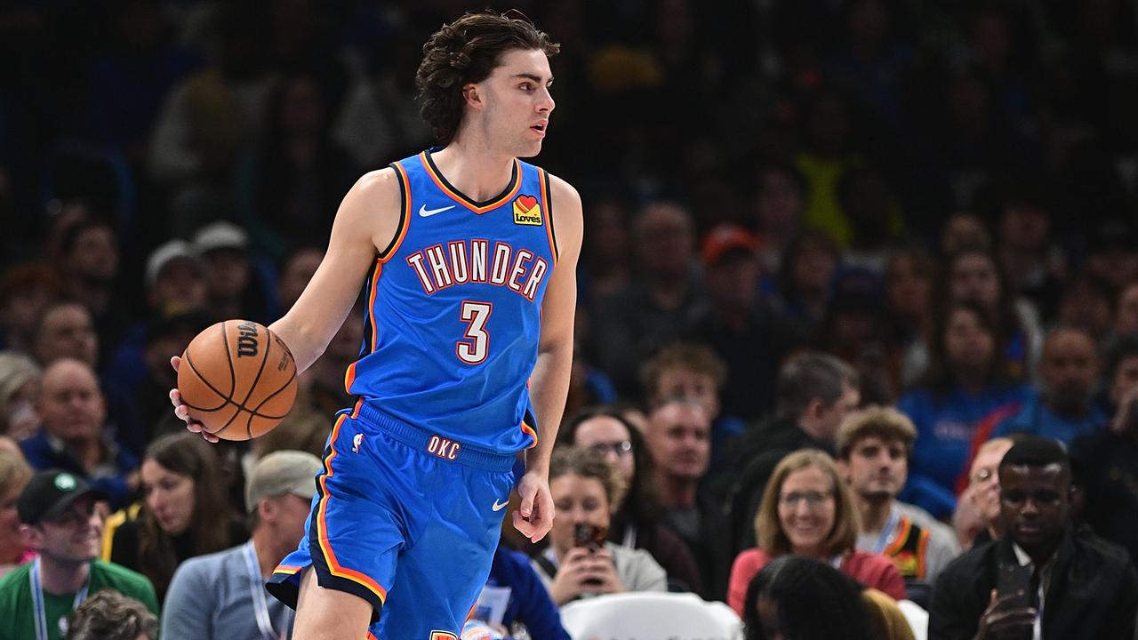 Josh Giddey’s fit with the Oklahoma City Thunder – and whether his future belongs at the franchise – has become a talking point in the NBA this season. (Photo by Joshua Gateley/Getty Images)