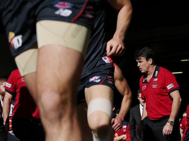 Paul Roos urges his players on. Picture: Colleen Petch