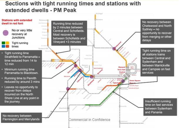 Leaked document showing network hotspots.