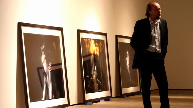 In 2007 with a selection of his works ready to be exhibited at The Judith Wright Centre. Picture: Adam Smith