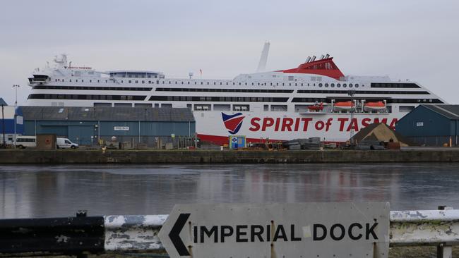 Spirit of Tasmania IV docked in Leith Scotland. Picture: Tyson Scott