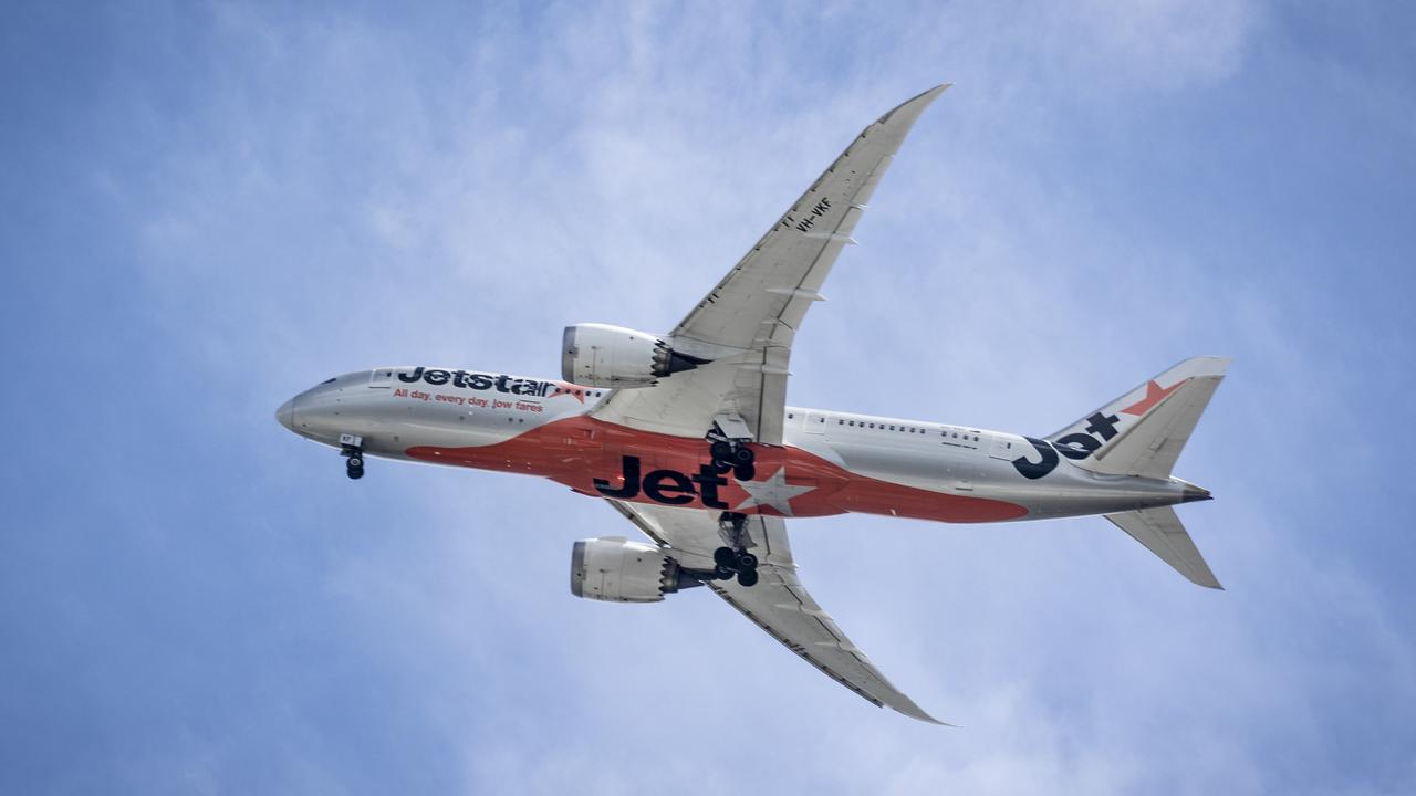 Passengers on the flight were forced to spend the night in Perth. Picture: NCA NewsWire / Sarah Marshall