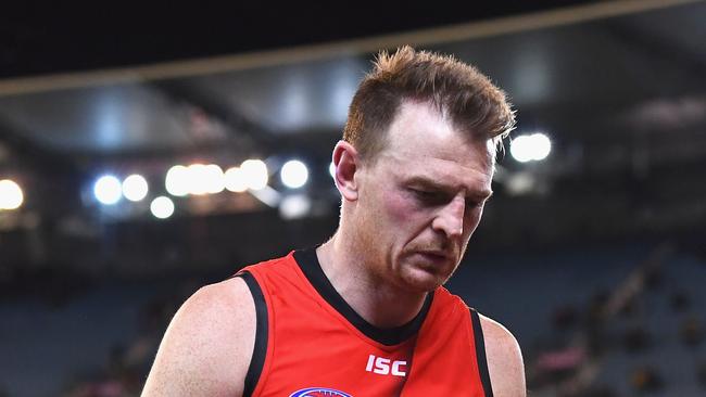 Former Bomber Brendon Goddard is critical of Luke McDonald’s sledge. Picture: Getty Images