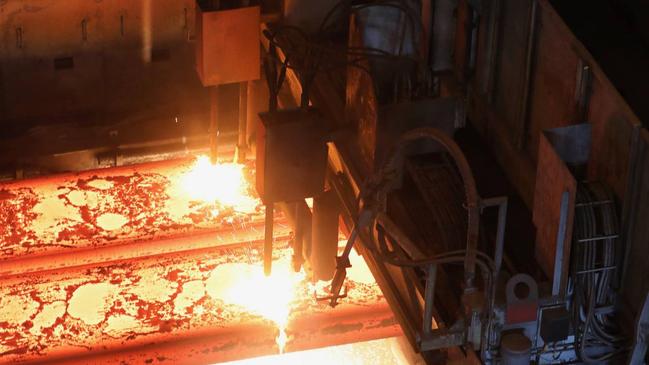 Slabcaster at Port Kembla Steelworks. Picture Supplied