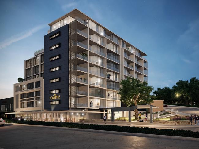 An artist’s impression of the new Carlyle development at Dee Why.