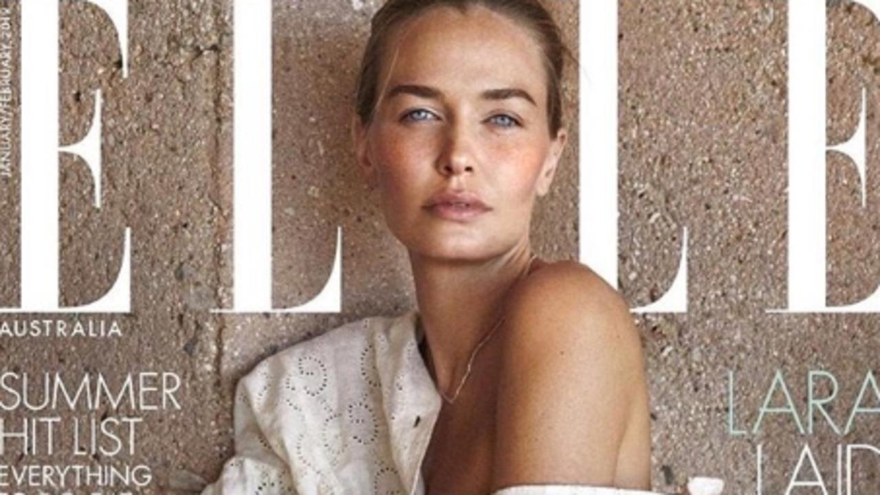 Lara Worthington on the front of iconic magazine. Pics: Instagram and Darren McDonald.