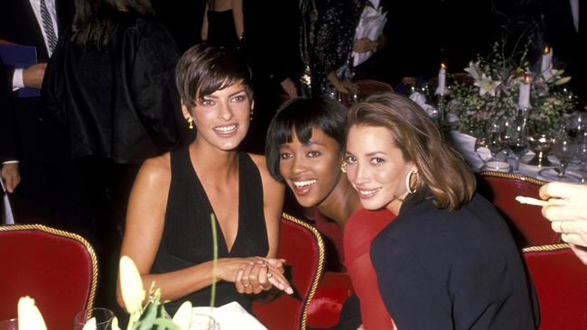 Linda Evangelista, Naomi Campbell, and Christy Turlington (Photo by Ron Galella/Ron Galella Collection via Getty Images)