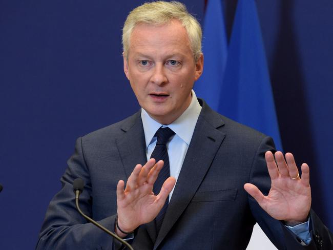 French Economy and Finance Minister Bruno Le Maire. Picture: AFP