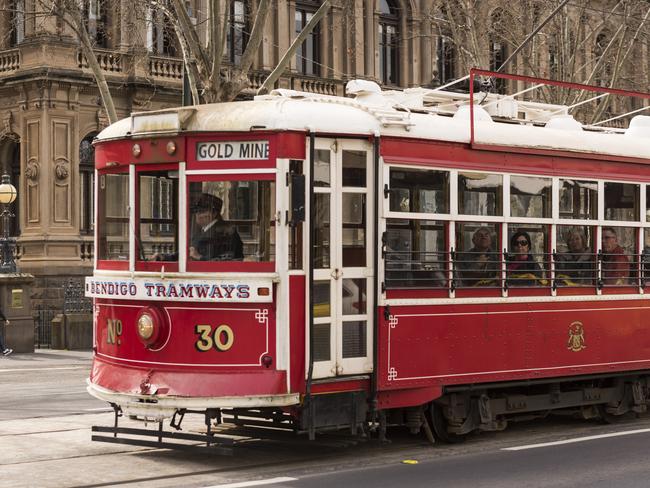 Take in the sights of Bendigo while learning about its past on an iconic vintage talking tram.