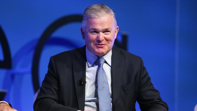 Kevin Gallagher, chief executive of Santos, has vowed to push ahead with the Barossa gas project. Picture: Claudia Baxter