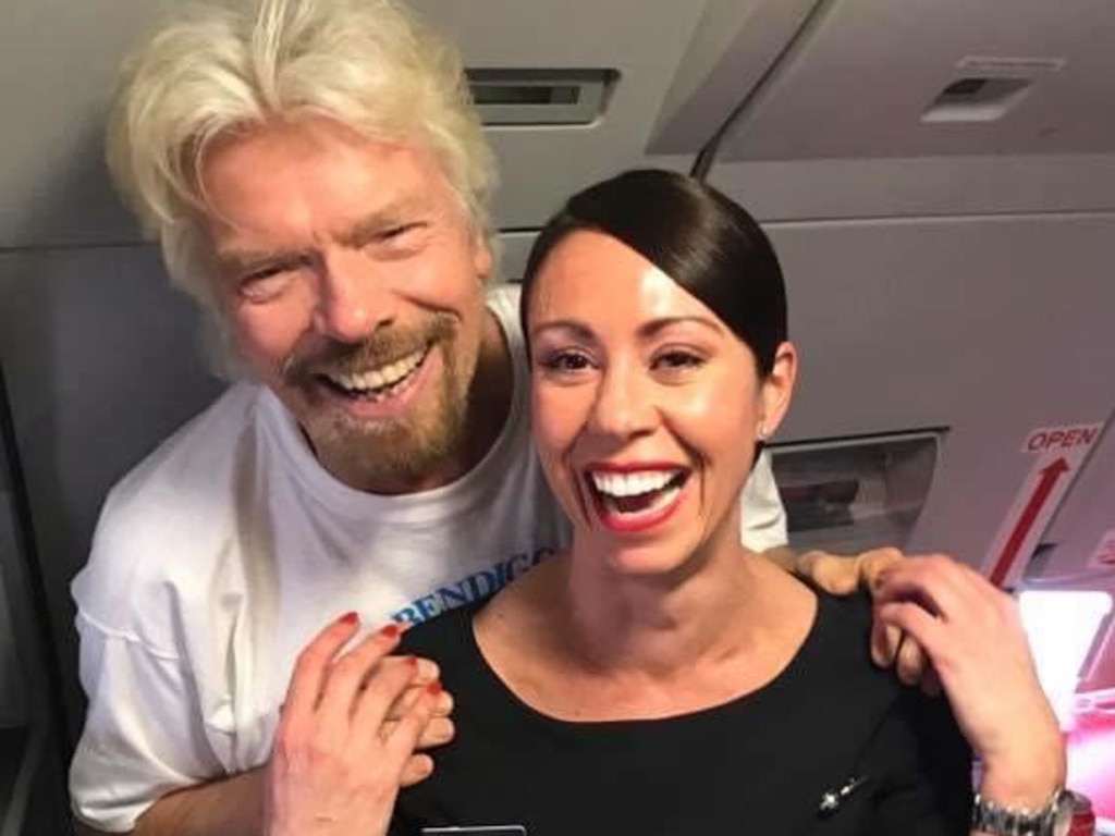 From meeting Richard Branson to working on Virgin Australia’s first international flight, Ms Gibbens still fondly remembers her time in the airline industry. Picture: Supplied.