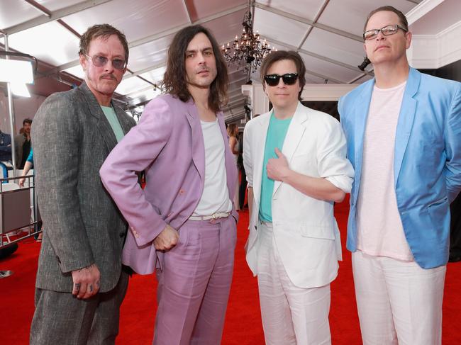 Rock Band Weezer attends the Grammys. Picture: Getty