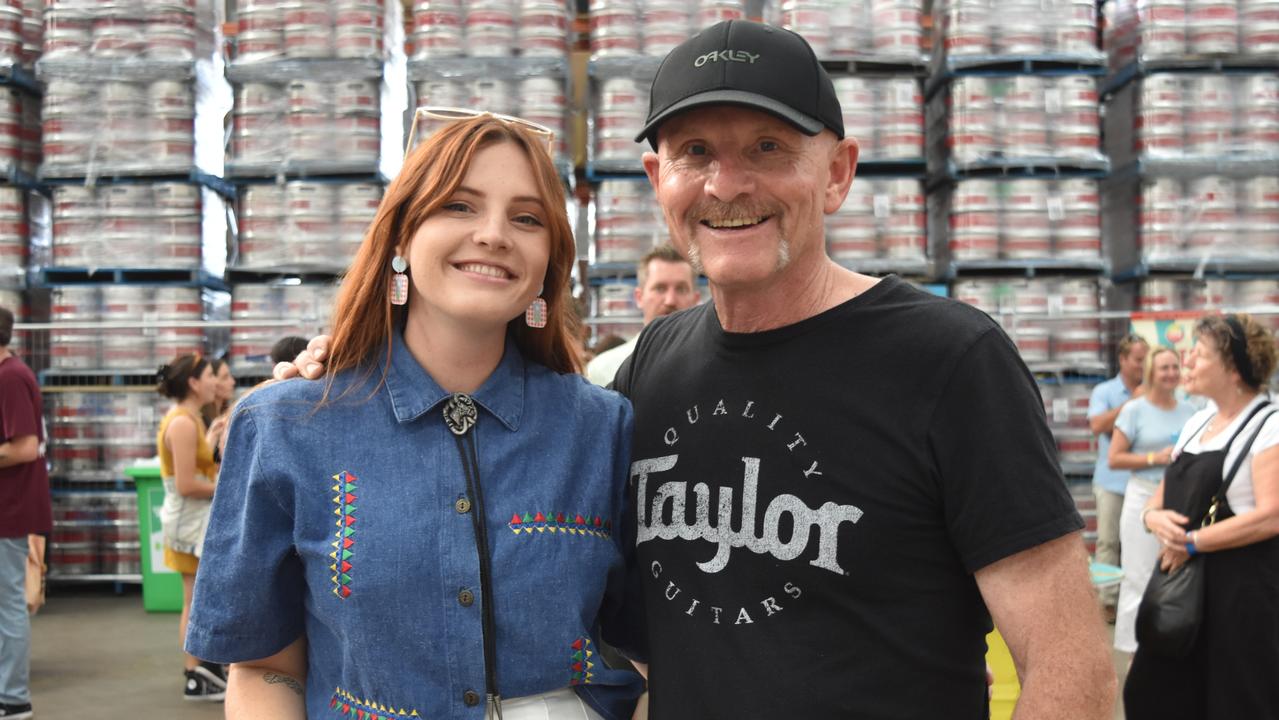 Sophie and Simon Patrick at Your Mates Beer Day Out in Warana on December 10, 2022. Picture: Sam Turner