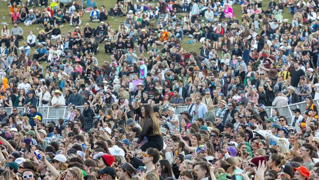 Crowds watch Benee perform at Splendour in the Grass 2023. Picture: NCA Newswire/Danielle Smith