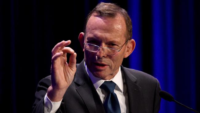 Former prime minister Tony Abbott was honoured this week. Picture: AAP/Bianca De Marchi