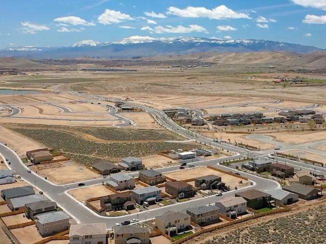 The city is located to the northeast of Reno. Picture: Google Earth / Toll Brothers