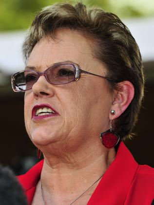 Lindy Chamberlain-Creighton at the Darwin Magistrates Court after the fourth coronial inquest into the death of Azaria was heard in Darwin, Northern Territory, Australia in 2012.